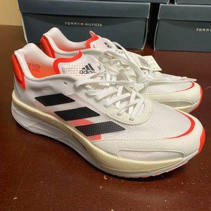 Adidas Mens White Adizero Boston 10 FY4079 Athletic Sneaker Shoes Size US 9